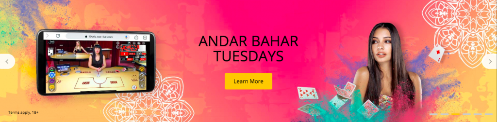 10Cric Casino Andar Bahar Game