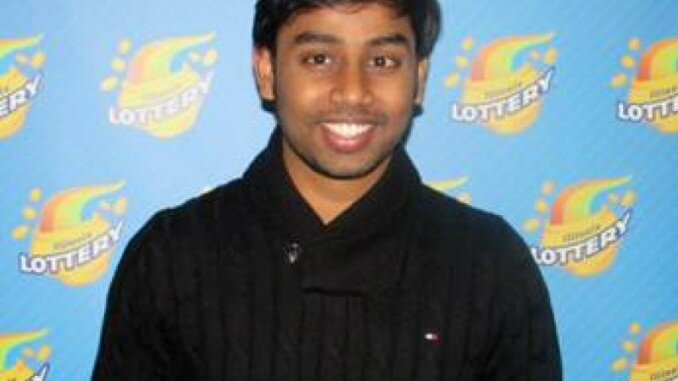 Nirmal-Dhamodarasamy-A-Chicago-Student-Wins-1-Million-In powerball lottery