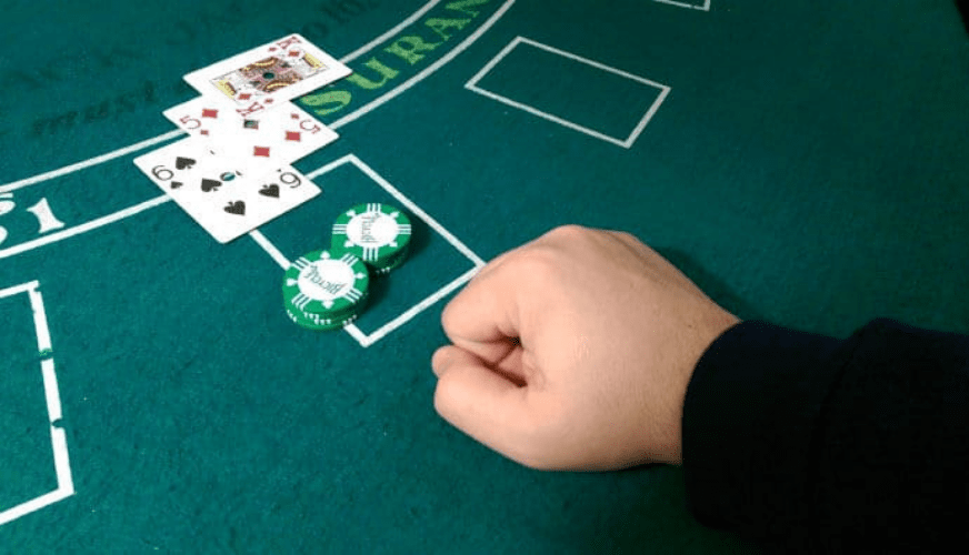 Blackjack table