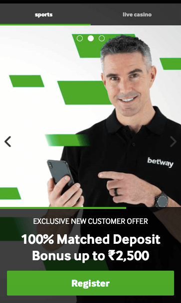 Betway India Welcome Bonus