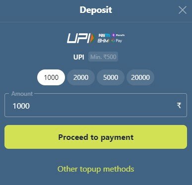 deposit upi